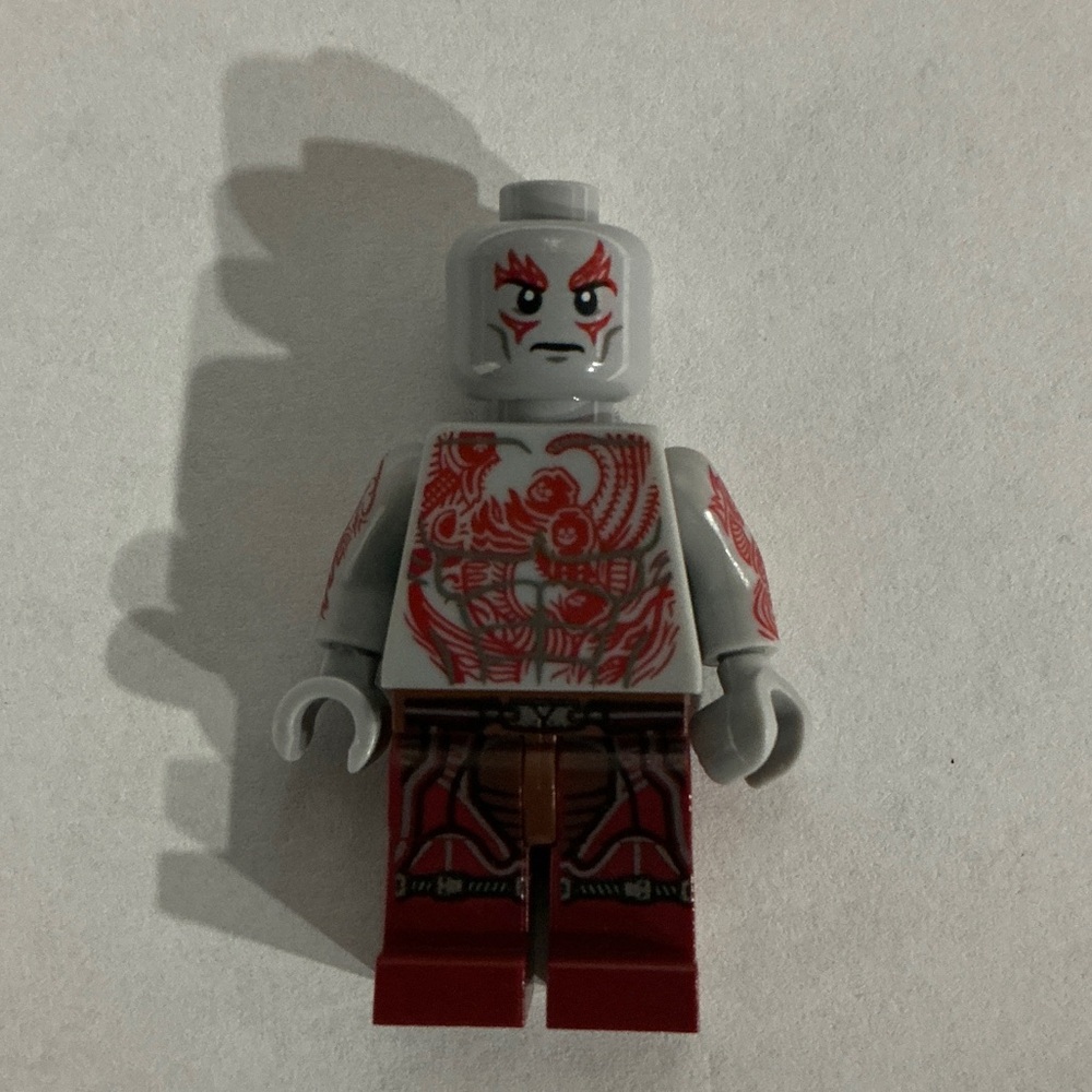 Genuine Lego Drax - Dark Red Legs Minifigure Super Heroes from